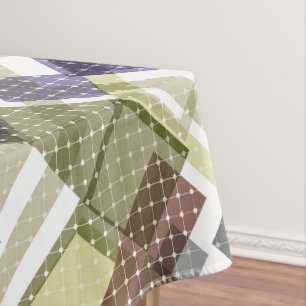 Nappe Motif vert pâle en tartan sans à damiers