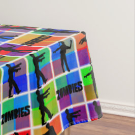 Nappe Motif Zombies coloré