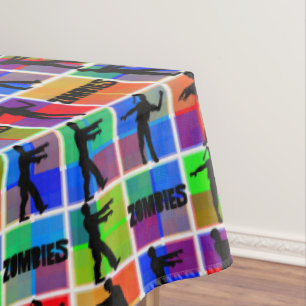 Nappe Motif Zombies coloré