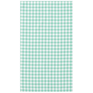Nappe Mousse de mer En vichy vert et blanc