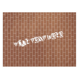 Nappe murale en brique avec texte personnalisé
