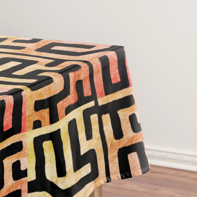 Nappe Mystic Kuba Tissu Géométrique teint à l'outil (Créateur téléchargé)