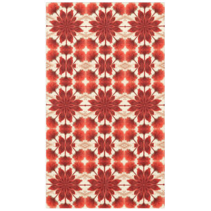 Nappe Nappe, un élégant motif floral en tissu rouge