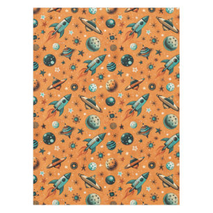 Nappe Navires-fusée vintages pour engins spatiaux Motif