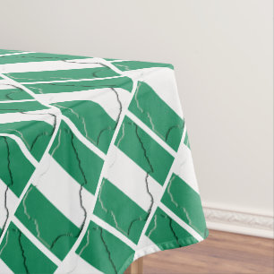 Nappe NIGERIA Drapeau Carte Stylé Patriotique Géométriqu