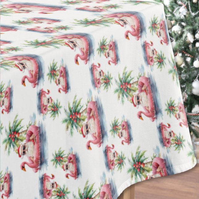 Nappe Noël à père Noël Beach (Santa Beach Christmas Tablecloth)