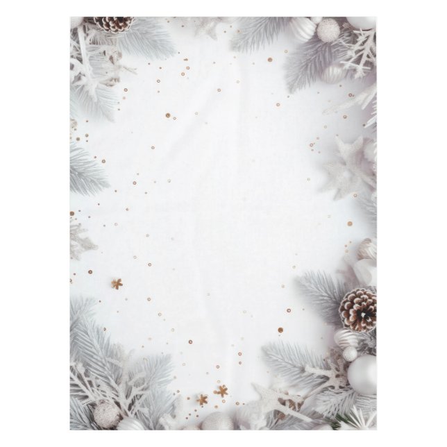 Nappe "Noël blanc" (Devant)