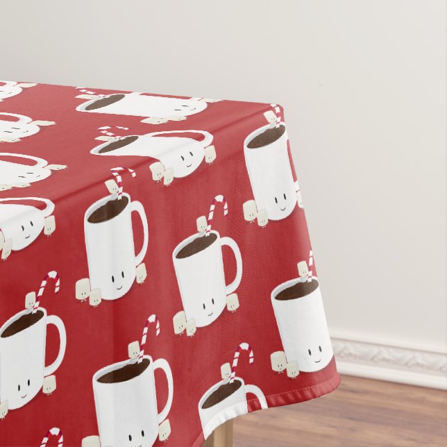 Nappe Noël chaud Motif rouge (In Situ)