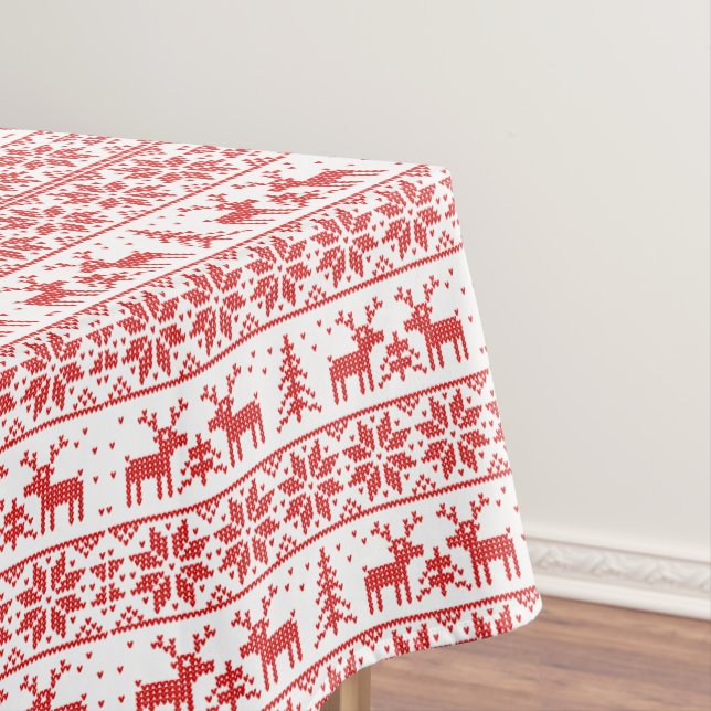 Nappe Noël classique de renne. motif (In Situ)