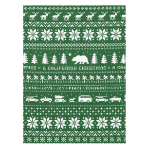 Nappe Noël de Californie Festive Motif Fêtes de Noël