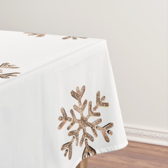 Nappe Noël de diamants de parties scintillantes d'or de (In Situ)