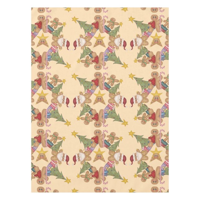 Nappe Noël de pain d'épice (Devant)