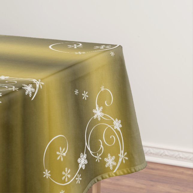 Nappe Noël des perruques d'or et de blanc (In Situ)