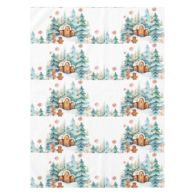 Nappe Noël Gingerbread House Gingpain figure (Devant)