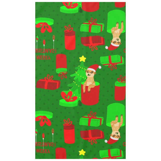Nappe noël meerkat père Noël (Devant)