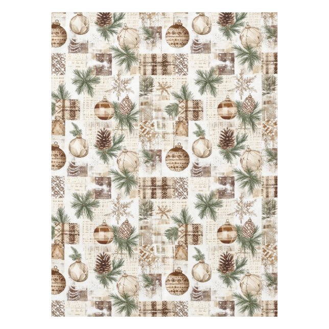 Nappe Noël rustique (Devant)