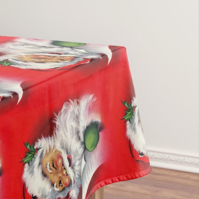 Nappe Noël vintage Père Noël Rouge (In Situ)