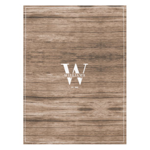 Nappe Nom de famille personnalisé Monogramme Russe Farm