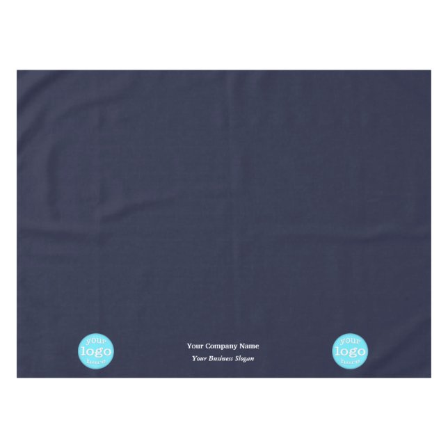 Nappe Nom de l'entreprise personnalisée Logo Salon comme (Devant (Horizontal))