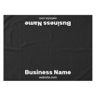 Nappe Nom d'entreprise et site Web Noir