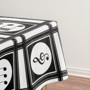 Nappe Notes musicales modernes et design motif