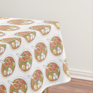 Nappe Nourriture épicée de Laksa Noodle de noix de coco 