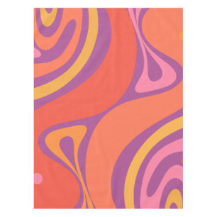 Nappe Nouveau Groove Abstrait Trippy Retro 60s les année