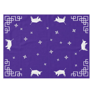 Nappe Nouvel An chinois Origami Oxen & Stars