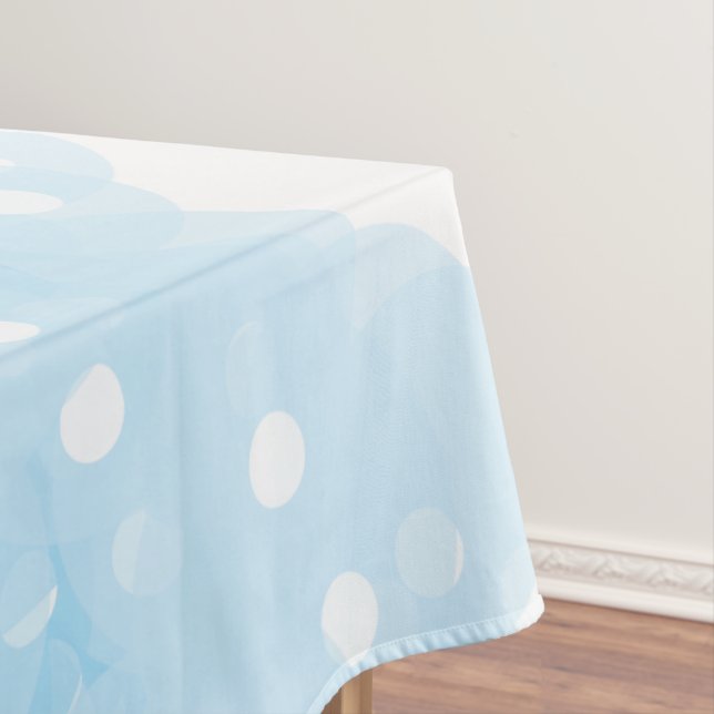 Nappe Nuances de bulles bleues Motif Abstrait (In Situ)