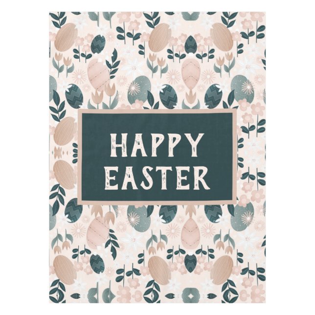 Nappe OEuf de Pâques vert de Pêche (Devant)