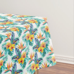 Nappe Oiseau du paradis et du motif 2 d'orchidée