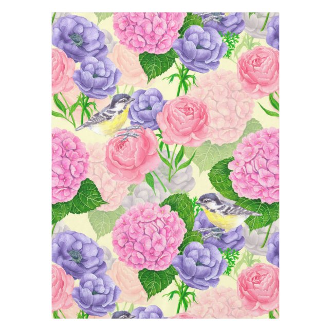 Nappe Oiseau et fleurs (Devant)
