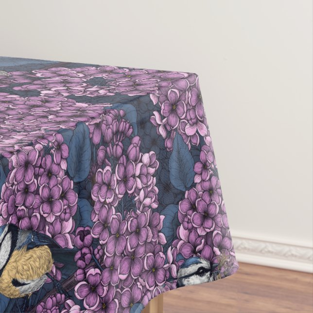 Nappe Oiseaux dans le jardin violet lilas (In Situ)