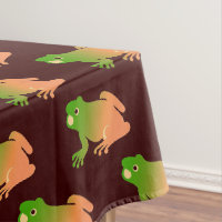 Ombre couleur bloc grenouille sur brun