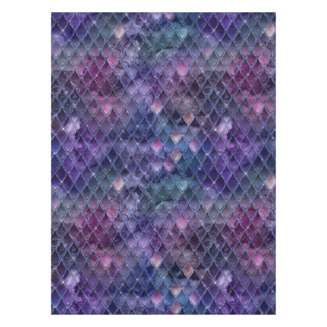 Nappe Ombre violet chatoyante et Parties scintillant Dra (Devant)