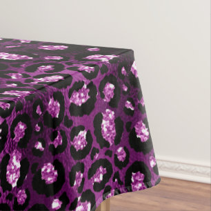 Nappe Ombre Violet & Taches de Léopard Pailletées Glam N