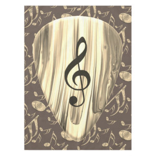 Nappe Onglet de guitare de notes musicales personnalisée