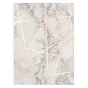 Nappe Or rose de joli poussin élégant et marbre blanc