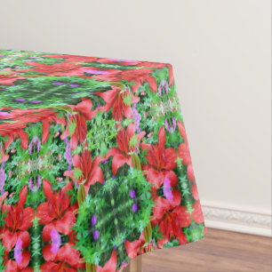 Nappe Orange Daylilies Abstrait Flower Art Motif