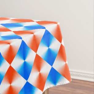 Nappe orange et bleu