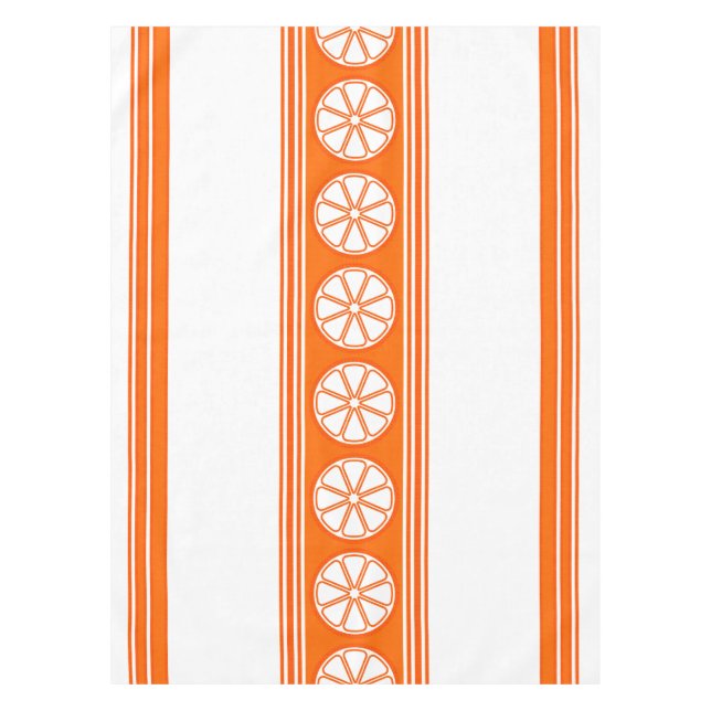 Nappe Orange Luxe Jacquard Stripes (Devant)