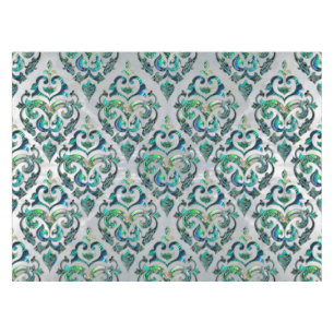 Nappe Ormeau et perle orientaux persans de motif