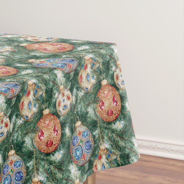 Nappe Ornement De Noël De Bijoux Sur Pin (In Situ)