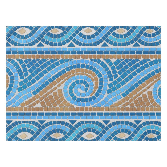 Nappe Ornement en mosaïque grecque (Devant (Horizontal))