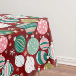Nappe Ornements de Noël rétro vintages et flocons de nei