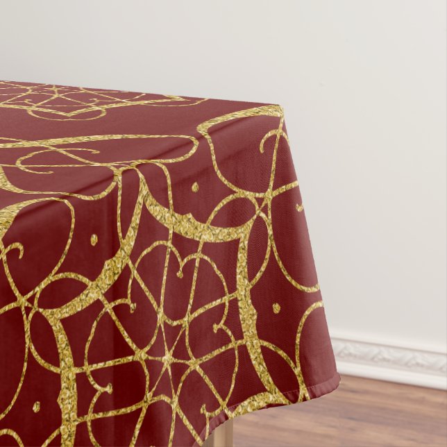 Nappe Ornements de Parties scintillant d'or (In Situ)