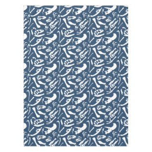 Nappe Os de dinosaure (bleu)