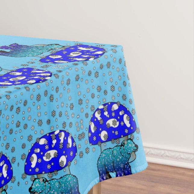 Nappe Ours polaire Snowflakes (In Situ)