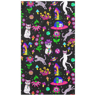 Nappe outer space disco cat alien ufo leopard surreal