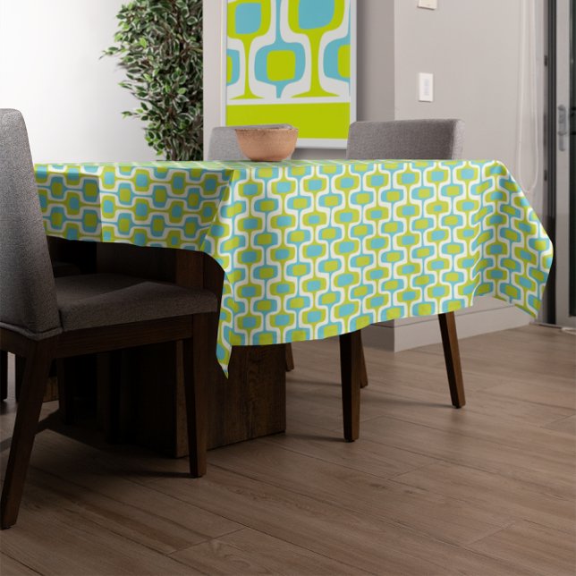 Nappe Ovales et cercles de chaux et d'aqua du milieu du  (Créateur téléchargé)